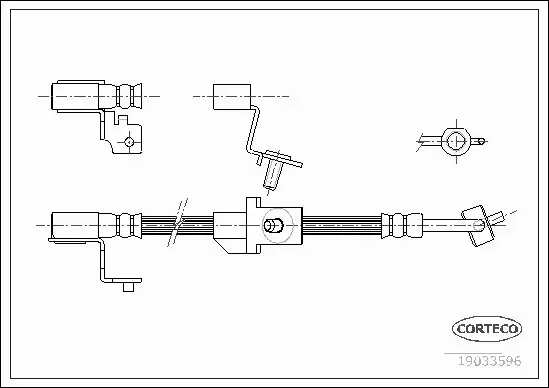 CORTECO PRZEWÓD HAMULCOWY 19033596 