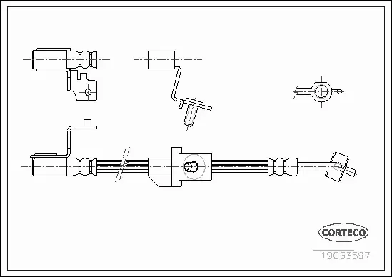 CORTECO PRZEWÓD HAMULCOWY 19033597 