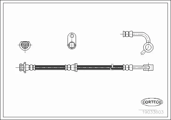 CORTECO PRZEWÓD HAMULCOWY 19033603 