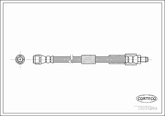 CORTECO PRZEWÓD HAMULCOWY PRZÓD MERCEDES S W220 