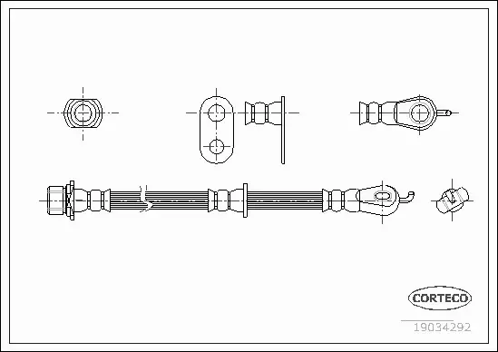 CORTECO PRZEWÓD HAMULCOWY 19034292 