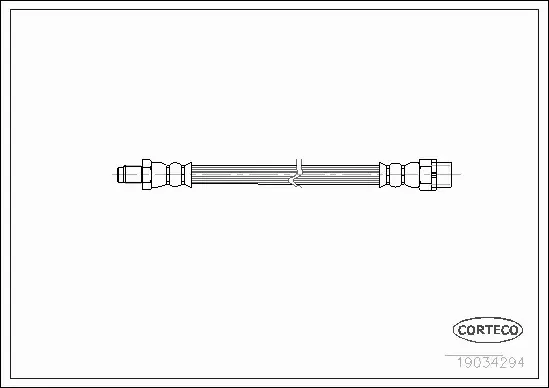 CORTECO PRZEWÓD HAMULCOWY 19034294 