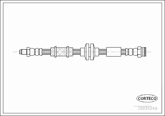 CORTECO PRZEWÓD HAMULCOWY 19034340 