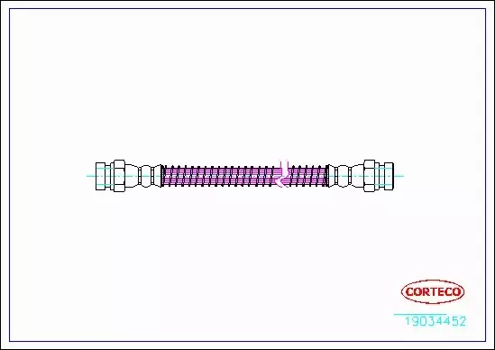 CORTECO PRZEWÓD HAMULCOWY 19034452 
