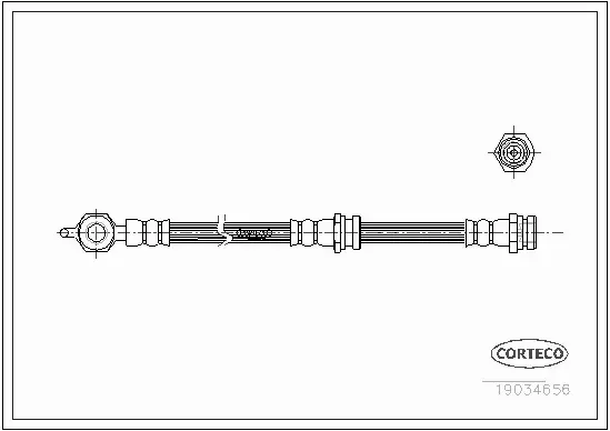 CORTECO PRZEWÓD HAMULCOWY 19034656 