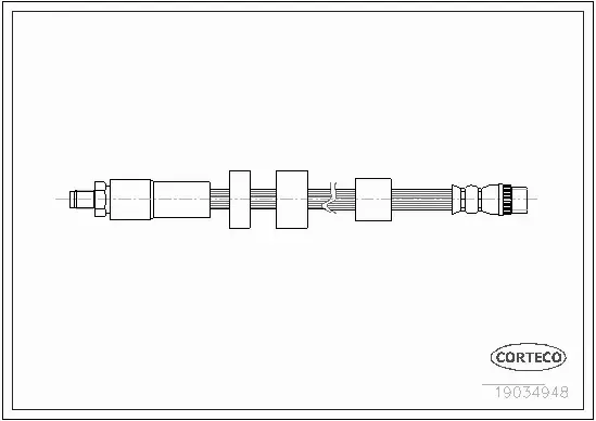 CORTECO PRZEWÓD HAMULCOWY 19034948 