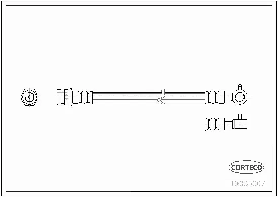 CORTECO PRZEWÓD HAMULCOWY 19035067 