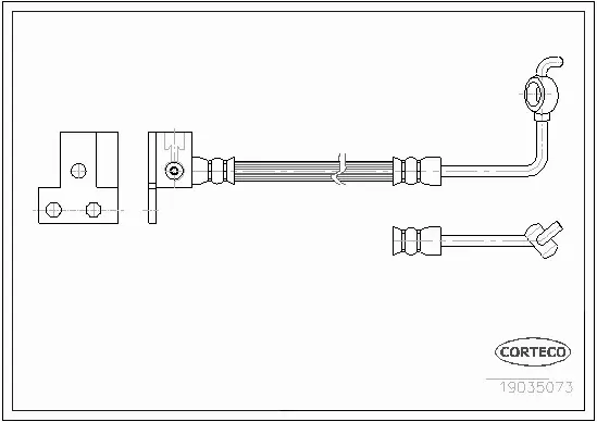 CORTECO PRZEWÓD HAMULCOWY 19035073 