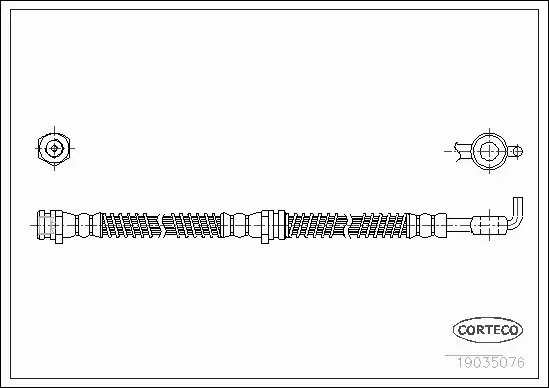 CORTECO PRZEWÓD HAMULCOWY 19035076 
