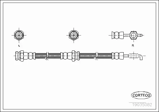CORTECO PRZEWÓD HAMULCOWY 19035082 