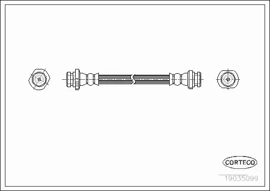 CORTECO PRZEWÓD HAMULCOWY 19035099 