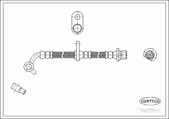 CORTECO PRZEWÓD HAMULCOWY 19035117 