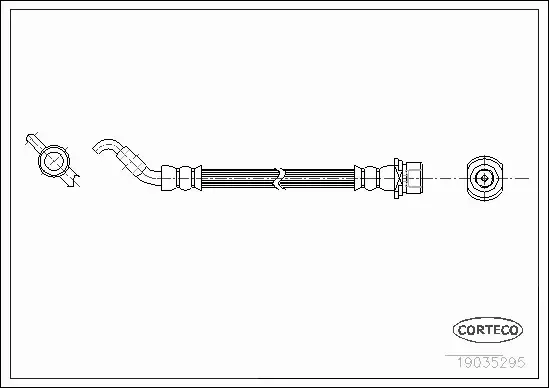 CORTECO PRZEWÓD HAMULCOWY 19035295 
