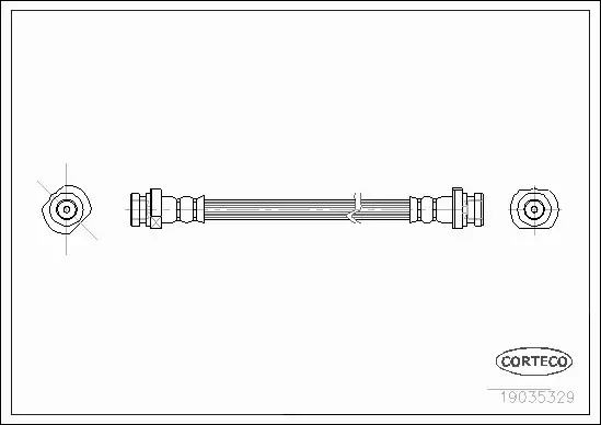 CORTECO PRZEWÓD HAMULCOWY 19035329 