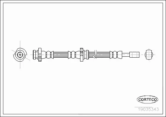 CORTECO PRZEWÓD HAMULCOWY 19035343 