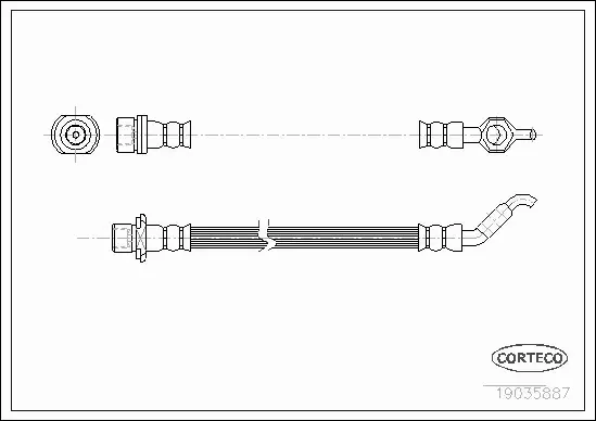 CORTECO PRZEWÓD HAMULCOWY 19035887 