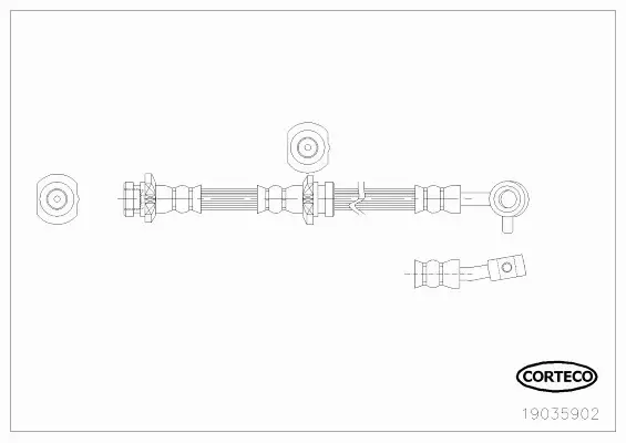 CORTECO PRZEWÓD HAMULCOWY 19035902 
