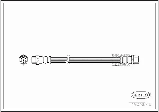 CORTECO PRZEWÓD HAMULCOWY 19036316 