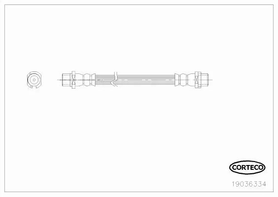 CORTECO PRZEWÓD HAMULCOWY 19036334 