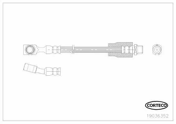 CORTECO PRZEWÓD HAMULCOWY 19036352 