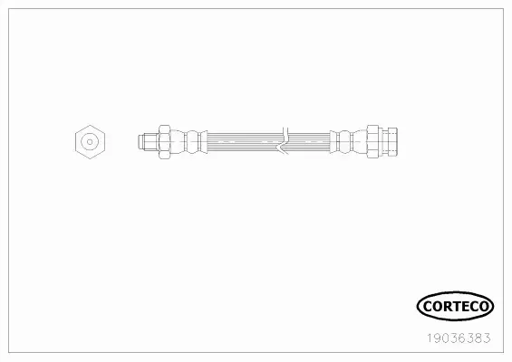 CORTECO PRZEWÓD HAMULCOWY 19036383 