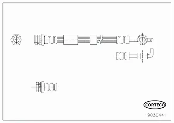 CORTECO PRZEWÓD HAMULCOWY 19036441 