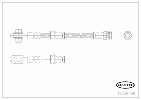 CORTECO PRZEWÓD HAMULCOWY 19036496 
