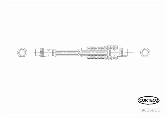 CORTECO PRZEWÓD HAMULCOWY 19036603 