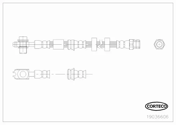 CORTECO PRZEWÓD HAMULCOWY 19036606 