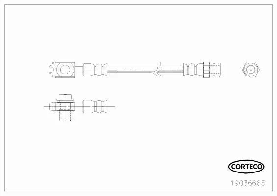 CORTECO PRZEWÓD HAMULCOWY 19036665 