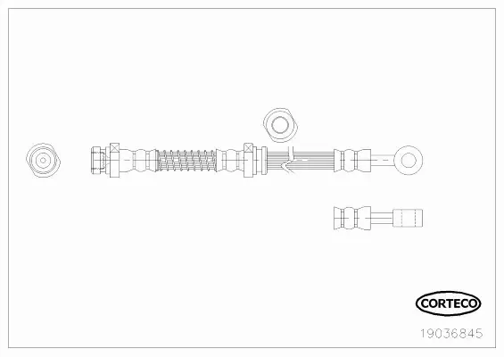 CORTECO PRZEWÓD HAMULCOWY 19036845 