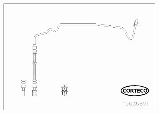 CORTECO PRZEWÓD HAMULCOWY 19036851 