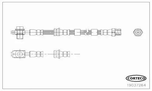 CORTECO PRZEWÓD HAMULCOWY 19037264 