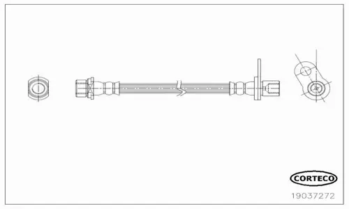 CORTECO PRZEWÓD HAMULCOWY 19037272 