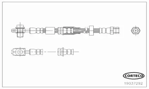 CORTECO PRZEWÓD HAMULCOWY 19037292 
