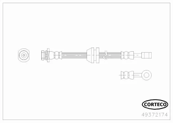CORTECO PRZEWÓD HAMULCOWY 49372174 