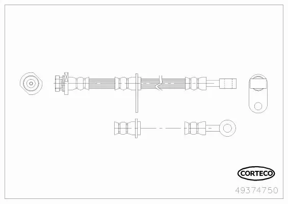 CORTECO PRZEWÓD HAMULCOWY 49374750 