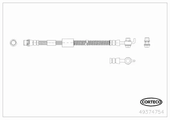 CORTECO PRZEWÓD HAMULCOWY 49374754 
