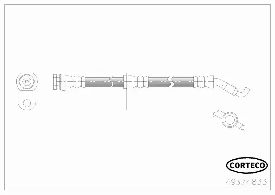 CORTECO PRZEWÓD HAMULCOWY 49374833 