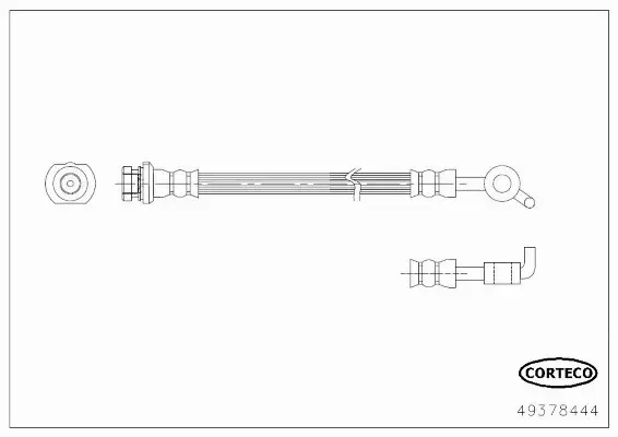 CORTECO PRZEWÓD HAMULCOWY 49378444 