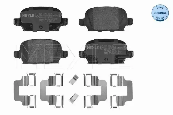 MEYLE KLOCKI HAMULCOWE TYŁ OPEL CORSA C FIAT GRANDE PUNTO 