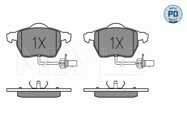 MEYLE TARCZE+KLOCKI PRZÓD AUDI A4 B5 B6 B7 288MM 