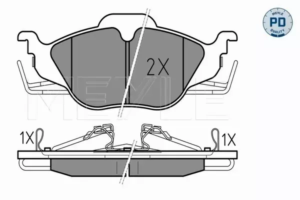 MEYLE TARCZE+KLOCKI PRZÓD OPEL ZAFIRA A 256MM 