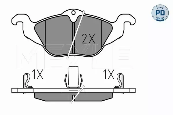 MEYLE TARCZE+KLOCKI PRZÓD OPEL ASTRA II G 256MM 