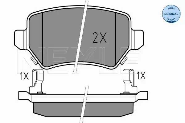 MEYLE KLOCKI HAMULCOWE TYŁ OPEL ASTRA G H ZAFIRA A 