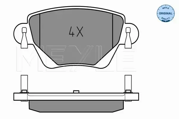 MEYLE KLOCKI HAMULCOWE TYŁ FORD MONDEO MK3 JAGUAR X-TYPE 