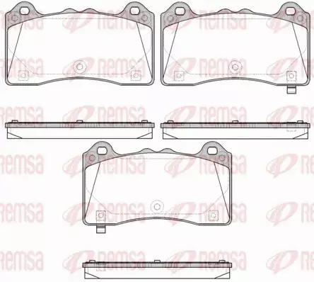 REMSA KLOCKI HAMULCOWE PRZÓD FORD FOCUS III MK3 RS 