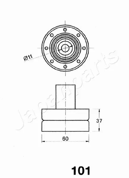 JAPANPARTS ROLKA PASKA ROZRZĄDU BE-101 