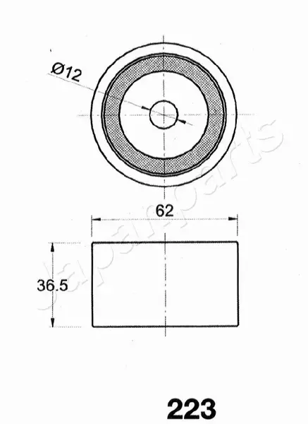 JAPANPARTS ROLKA PASKA ROZRZĄDU BE-223 