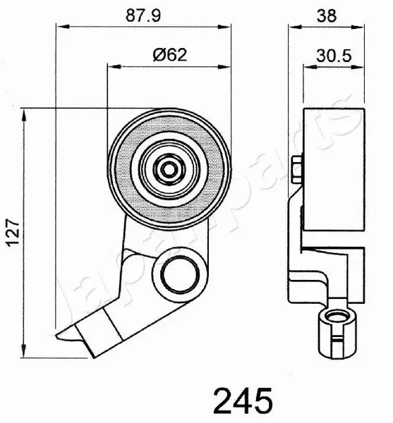 JAPANPARTS ROLKA PASKA ROZRZĄDU BE-245 